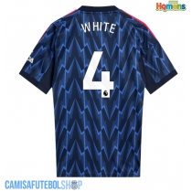 Camisa de time de futebol Arsenal Ben White #4 Replicas 2º Equipamento 2025-26 Manga Curta